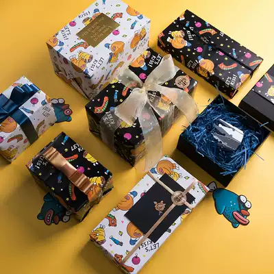 giftsideas gift wrapping paper ins wind birthday gift book cover children's cartoon gift box oversized self-adhesive male