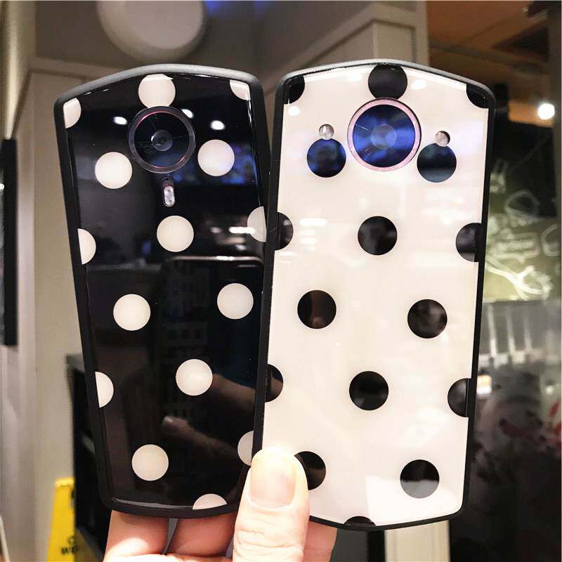 Ins style simple wave point is suitable for Meitu T9 mobile phone protective shell T8S neck rope M8 girl model M6S net red with the same paragraph