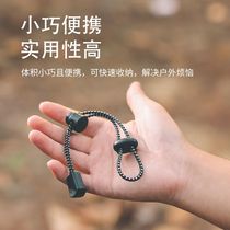 Outdoor Climbing Stick elastic rope Backpack Hanging Buckle Fixed Bundling Rope Buckle Climbing Mountain Backpack Strap Tightness buckle hooks