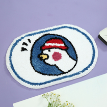 Net Red Duck Bathroom Ground Mat Cartoon Suction Carpet Home Toilet Toilet Doormat Floor Mat Anti Slip Machine Washable Mat