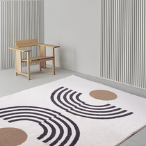 Nordic Ins Wind Carpets Modern Minimalist Living-room Sofa Tea Table Blanket Sleeper black and white line room Room Bedside Blanket