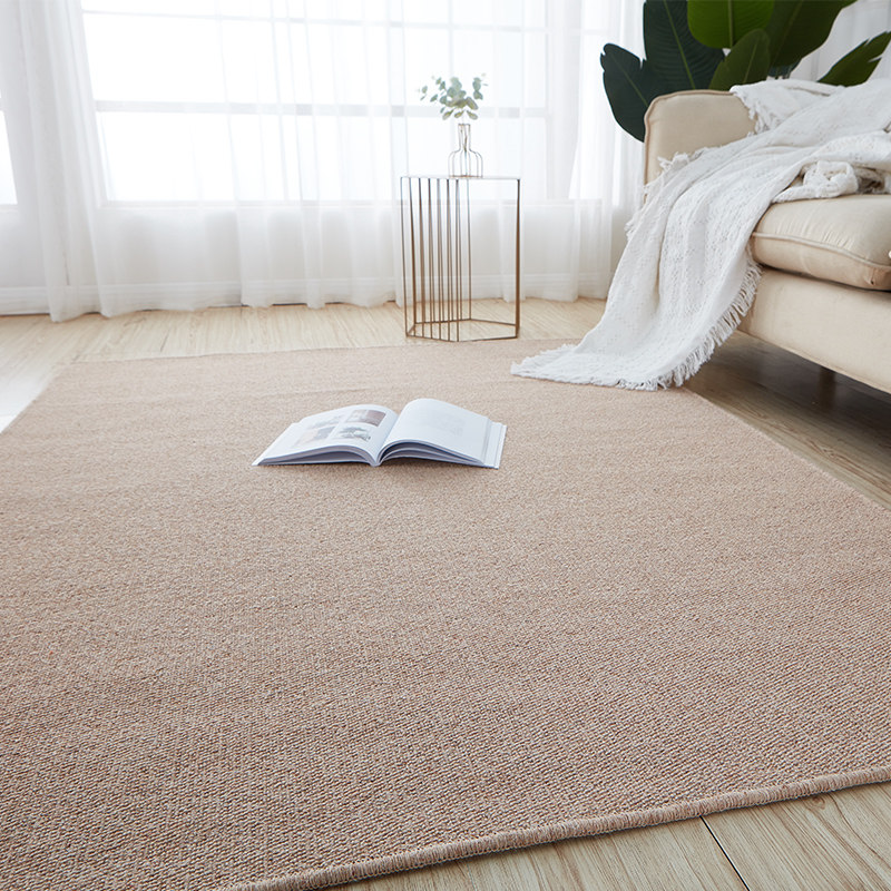 Nordic wool carpet living room bedroom solid color Japanese-style coffee table blanket Chinese-style room bedside large area customization