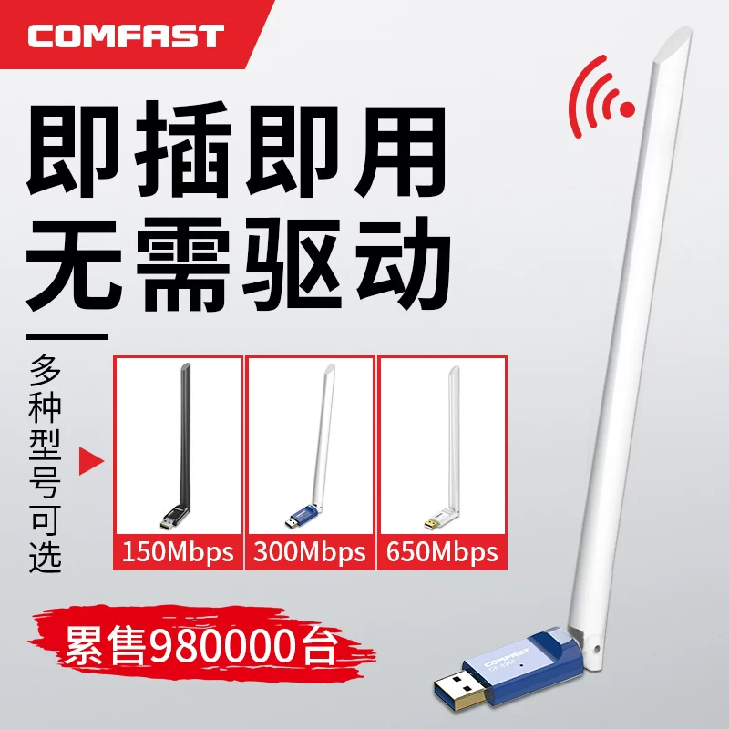 [Высокопроизводительная антенна] comfast беспроводная USB-адаптер высокой мощности двойной частоты 5G для настольного ПК гигабитная сетевая карта приемник неограниченный сигнал передачи