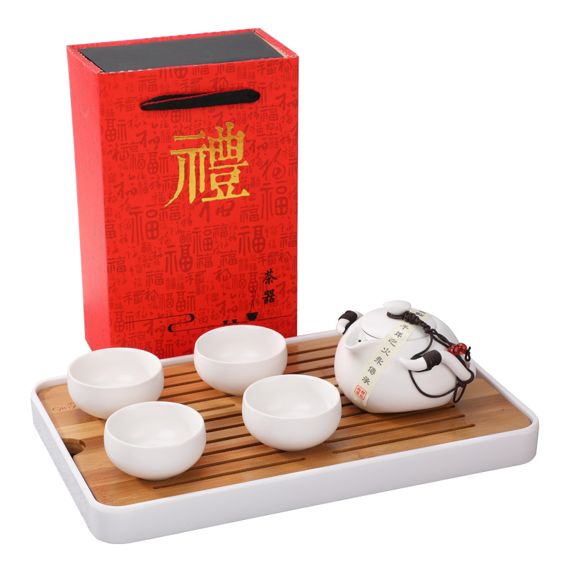 Ceramic crack cup gift boxes kung fu tea set a pot of the 224 cup logo custom set wholesale tea cups