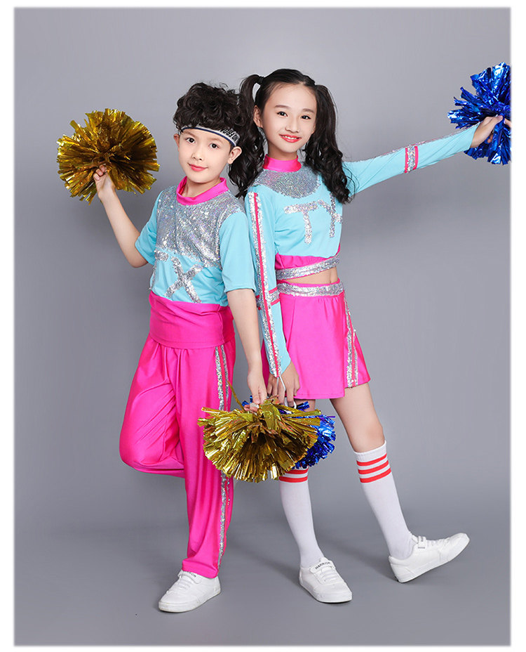 New cheerleading clothing bodybuilding competition suit group dance performance wear training clothes cheerleading children women