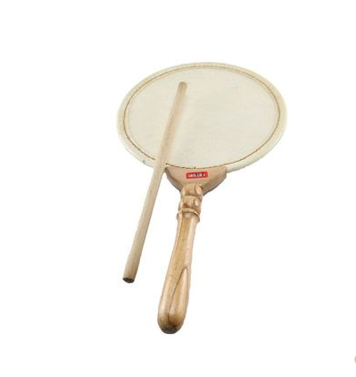 Bo Nongtang Buddhist supplies authentic Taiwanese instruments Buddhism Buddhist instruments cowhide leather fan drum flat drum tambourine