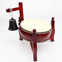 Boneng Hall folding three-legged trumpet tambourine frame Buddhist drum frame Puja Large cowhide drum Solid Wood Emperor bell frame Drum stool