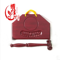 Boeng Cousins Boarong Boarang Buddhist Supplies Monastery Special Red Wood Slam Board Sturdy Thickening Engraving Lotus Red Wood Slalom