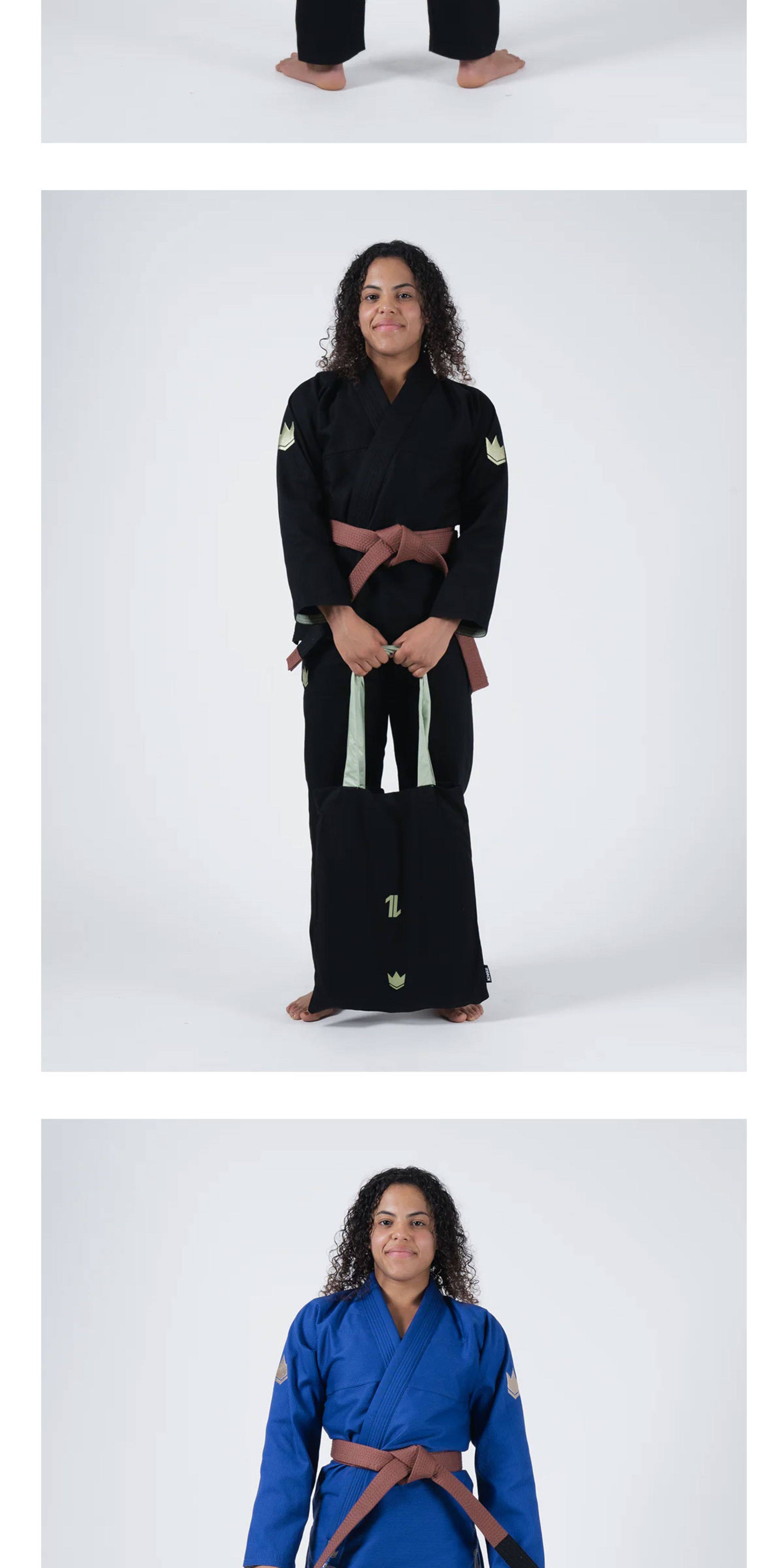 Форма для дзюдо kingz the one v2 women's 女款巴西柔术道服 黑白蓝 现货