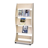 Простая газета на полке.