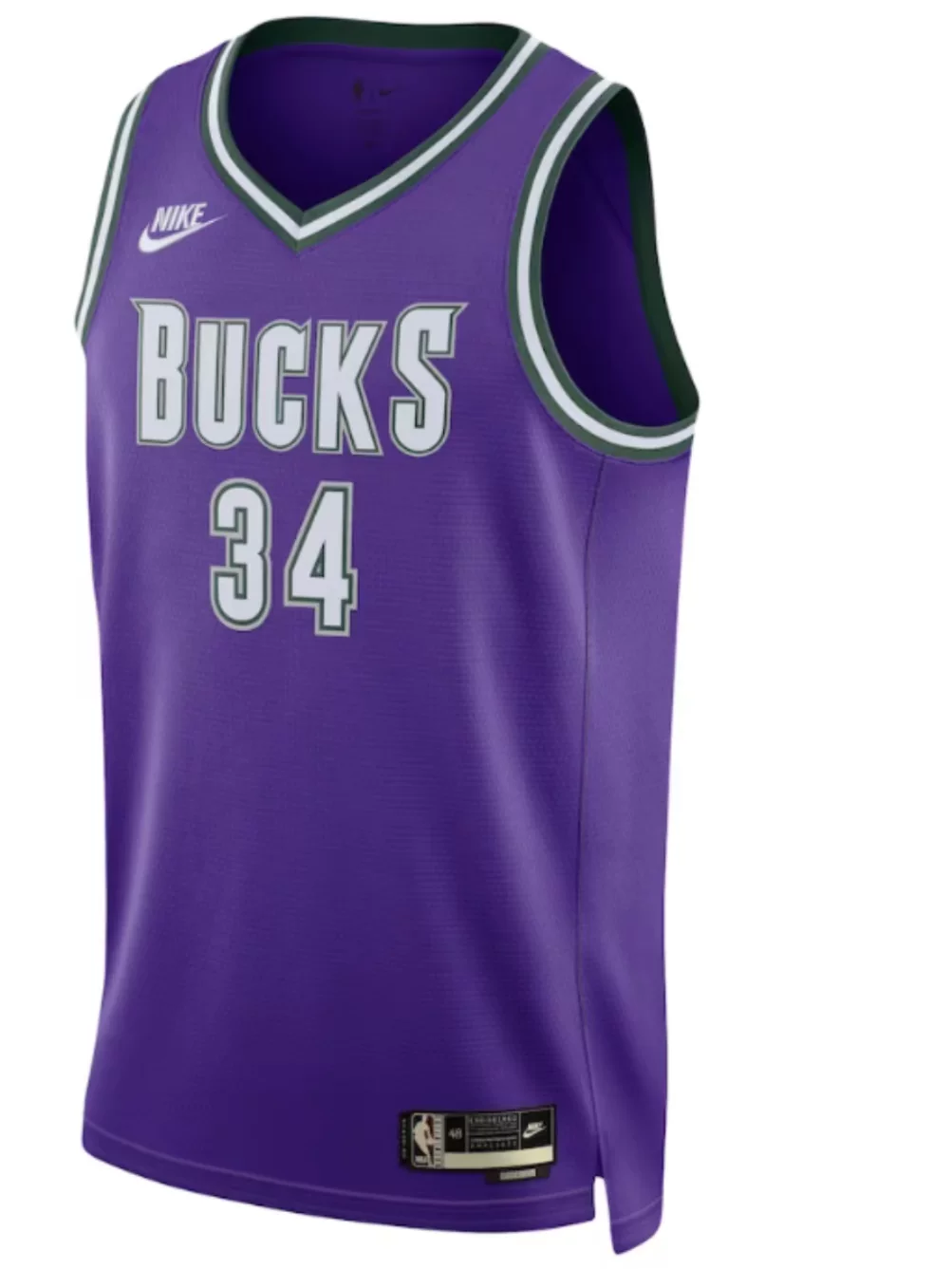 Подлинный Milwa Bucks Dri-Fit 34 Alphabet Ge Adto Kunbo мужская майка быстрая сушка