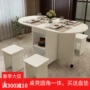 Hiện đại tối giản có thể thu vào căn hộ nhỏ di động gấp bàn ghế kết hợp tròn đơn giản đa chức năng bàn ăn gia đình - Bàn bàn xếp gỗ