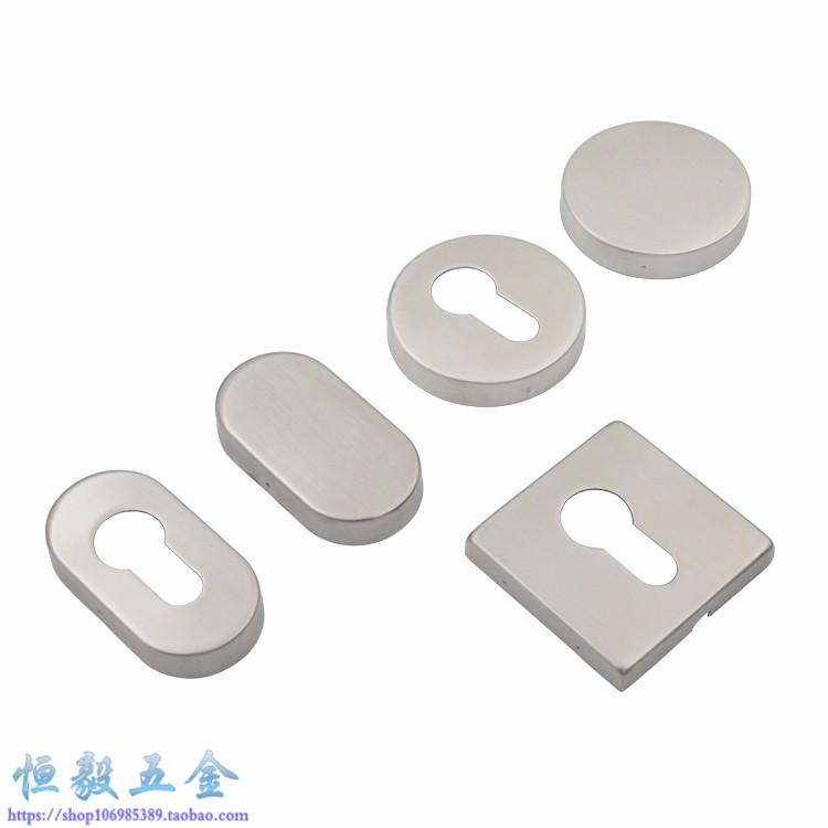 Golden Stainless Steel Black Two-piece Lock Canopy Decoration Cover Double Door False Hand Lock Lid Blind Hole Lock Hood Gourd Lower Circle