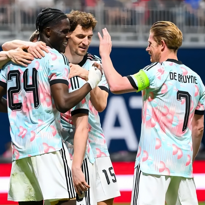Belgium Away Jersey 2026 National Team No. 7 De Bruyne No. 9 Lukaku Tilleman D'Kouk Football Uniform Belgium Away Jersey 2026 National Team No. 7 De Bruyne No. 9 Lukaku Tilleman D'Kouk Football Uniform