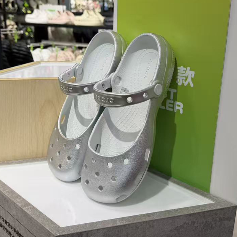 Crocs Classic Clogs Ballet Metallic Color Casual Beach Flat Sandals Women's Shoes 214282