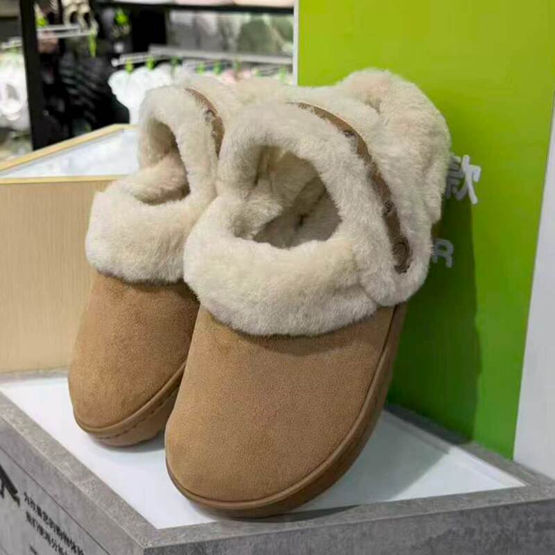 Crocs Women's Shoes, New Winter Classic Snow Velvet Faux Suede Fleece-Lined Clogs, Cotton Slippers 212106 Crocs Women's Shoes, New Winter Classic Snow Velvet Faux Suede Fleece-Lined Clogs, Cotton Slippers 212106