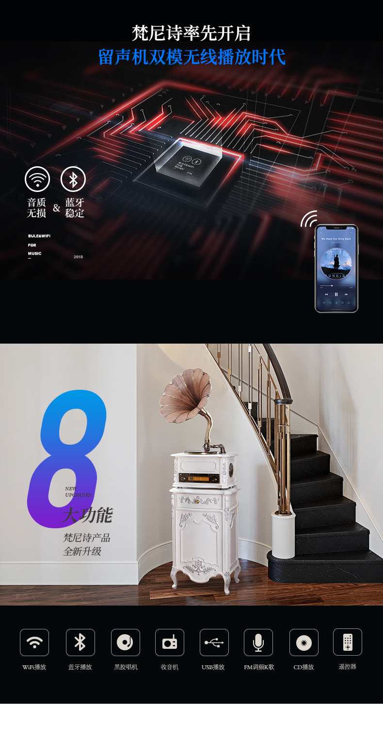 đầu đĩa than aiwa	 [Vannies] 31S phiên âm retro phòng khách màu trắng trang trí mềm trang trí đồ chơi ghi đĩa vinyl cổ điển máy phát đĩa than