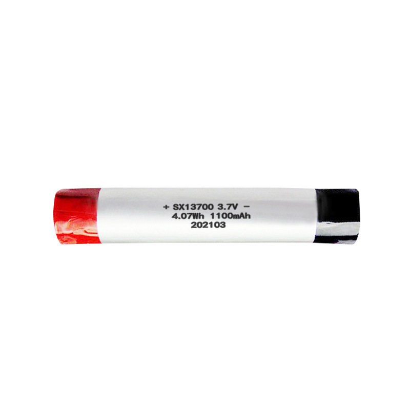 纯钴现货13700-1100mAh聚合物锂电池 3.7v手电筒LED灯10C放电电池