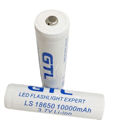GTL18650尖头锂电池10000mah大容量3.7V强光手电筒电池