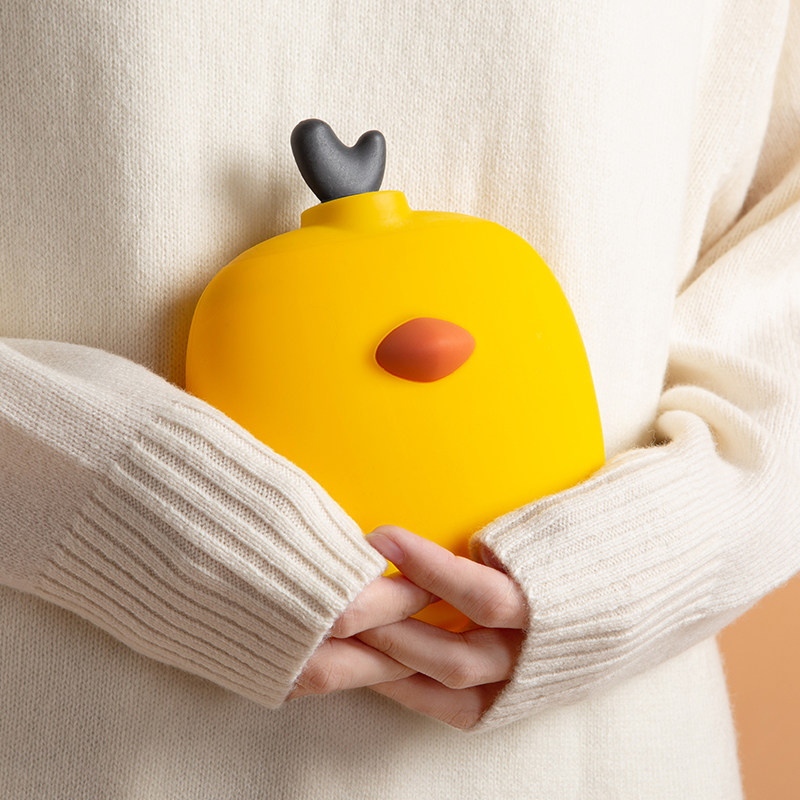 Silicone Hot Water Bag Water Injection Thickening Explosion Protection Warm Water Bag Student Trumpet Carry-on Water Warm Hand Bag Warm Hand Bag New