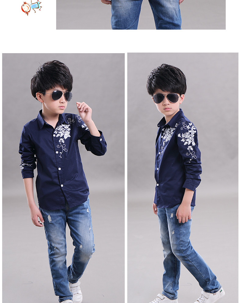 Chemise garcon à manche longue - Ref 2073744 Image 19