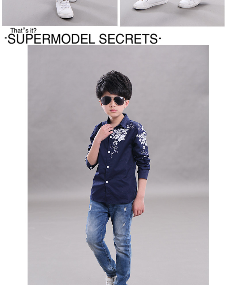 Chemise garcon à manche longue - Ref 2073744 Image 20