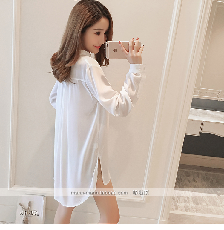 Bộ đồ ngủ nữ mùa hè gợi cảm 2018 mới áo sơ mi trắng gợi cảm nữ hot dành cho người lớn gầy gò váy ngủ dịch vụ mặc nhà đầm ngủ 2 dây