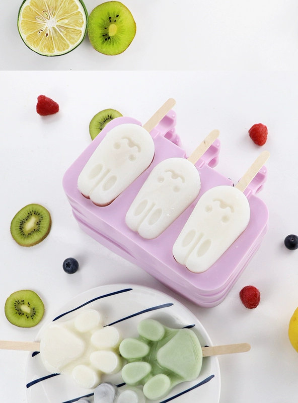 Kem khuôn dải DIY silicone nhà làm kem hấp thụ kem popsicle khuôn kem bào mòn kem - Tự làm khuôn nướng