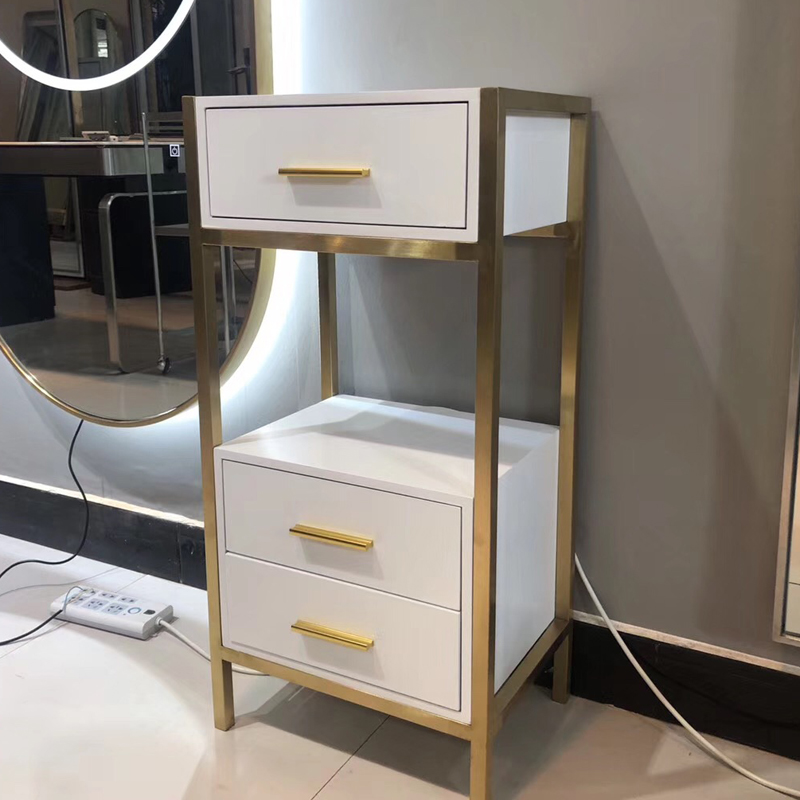 High-end hair salon simple storage cabinet hair salon tool car management cart storage box drawer cabinet new