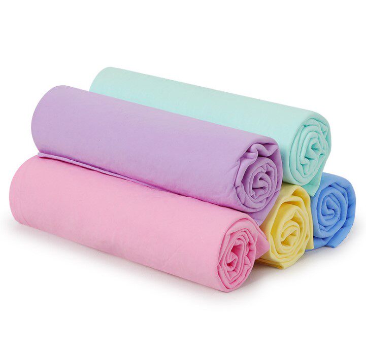 Pet Dog Kitty Bath Towel Wipe Dry Hair Cleaning Supplies Imitation Deer Leather Water Suction Speed Dry Towels-Taobao