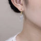 Light luxury super flash rhinestone earrings special design sense 2022 new earrings unique temperament niche high-end earrings