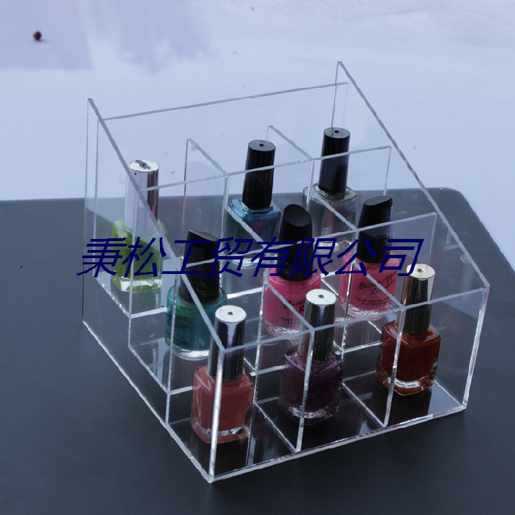 Acrylic grid plate DIY loose bead jewelry box jewelry rack cosmetic box nail polish rack lipstick rack storage box