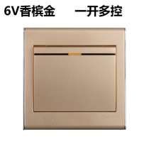 Chint switch socket type 86 NEW6V Juyi series NEW6-V07102 one-link multi-control switch midway switch
