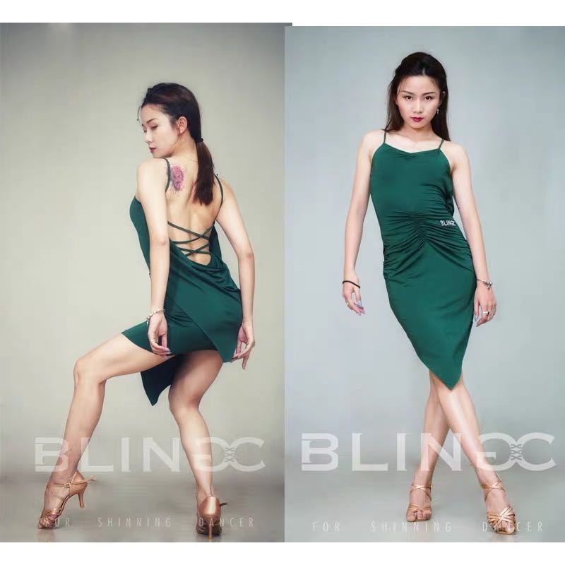 Amanda dance dress BLINGC 313 national standard dance Latin dance dresses foreign dress women's practice suits Suit Professionalism