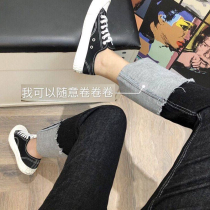 Pregnant Woman Pants Children Autumn Winter Style Outwear Jeans Winter Plus Suede Thickened Small Subtats Underfoot Long Pants Winter Clothing