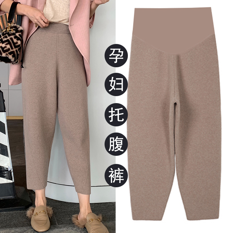 Pregnancy Woman Dress Winter Clothing Pants Fall Outside of Fashion Plus Thickened Pregnant Woman Inner Hitch Pants Little Sub Autumn Winter Style Pants