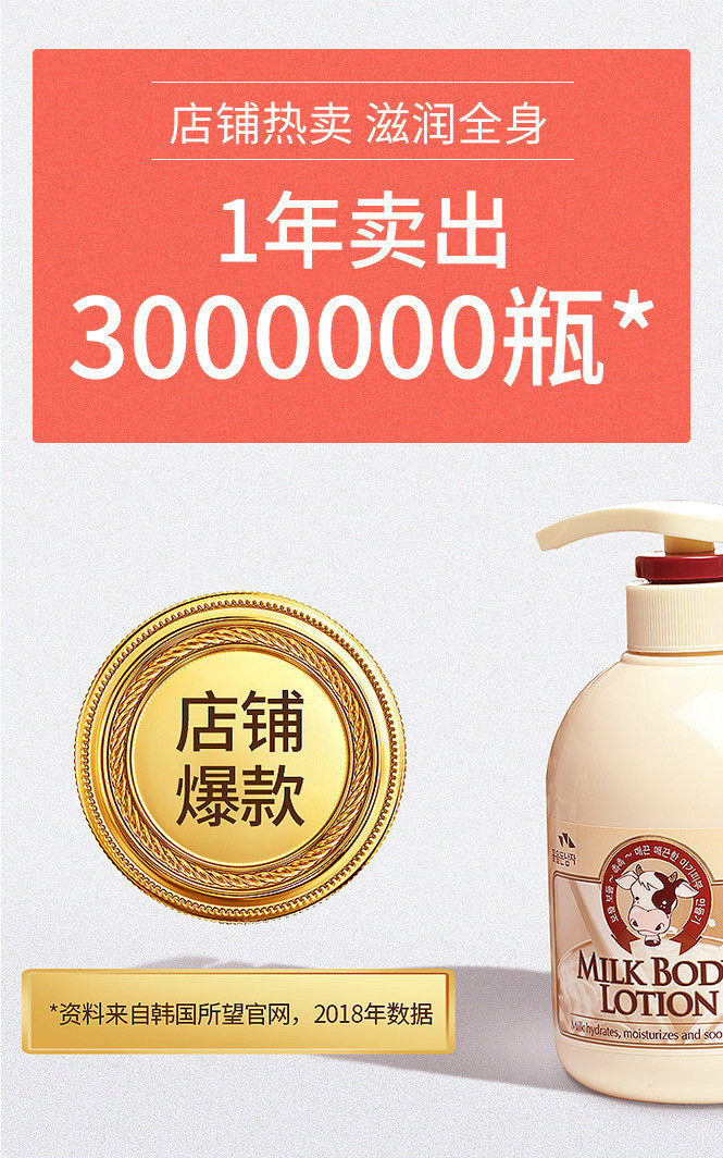 韩国所望牛奶身体乳沐浴露补水保湿全身滋润持久留香清爽润肤正品详情2