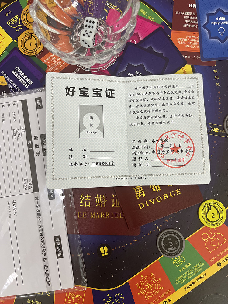 Wealth Flow Sand Table Game Peripheral Products Dating Cards Online Fun Personalized Wedding Accessories Financial Intelligence Board Game Props