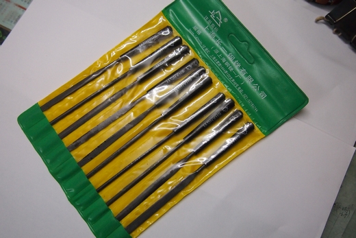 Assorted file fitter watch file original Shanghai steel file factory 3MM*140 4MM*160 5MM*180 set