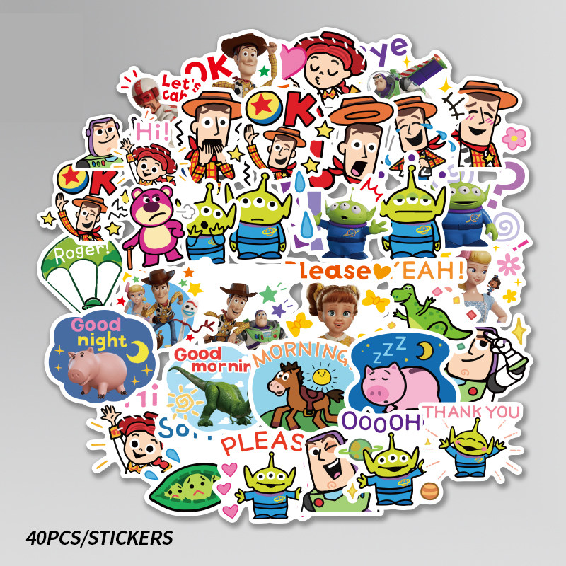 Japan and South Korea various mini stickers monster power Toy Story hand account stickers cute guitar notebook stickers