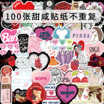 100 sweet and salty stickers luggage stickers waterproof decoration suitcase stickers cartoon fun stickers