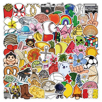 100 children cartoon graffiti stickers luggage sticker cute suitcase waterproof sticker set DIY creative