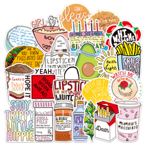 Suitcase Stickers Fresh girl train Rod Suitcase Suitcase Personality Tide Card Stickers Computer Waterproof Vines Post Paper