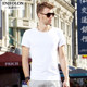 British style summer men's short-sleeved T-shirt bottoming shirt British style men's clothing solid color summer European and American tops