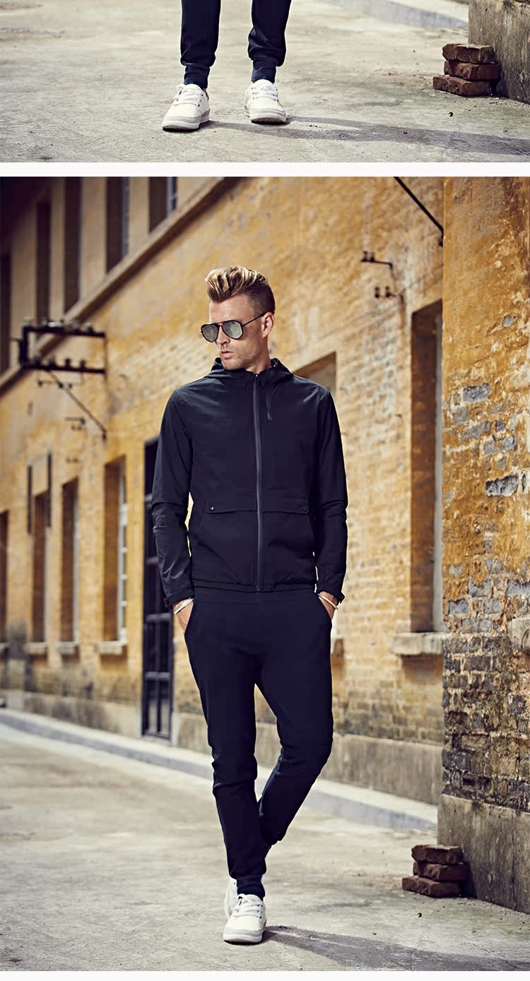 Anh Jubilee Áo khoác mùa thu cho nam Giới trẻ thường mặc áo khoác trùm đầu Hàn Quốc Slim Trend Quần áo bóng chày nam áo khoác bóng chày