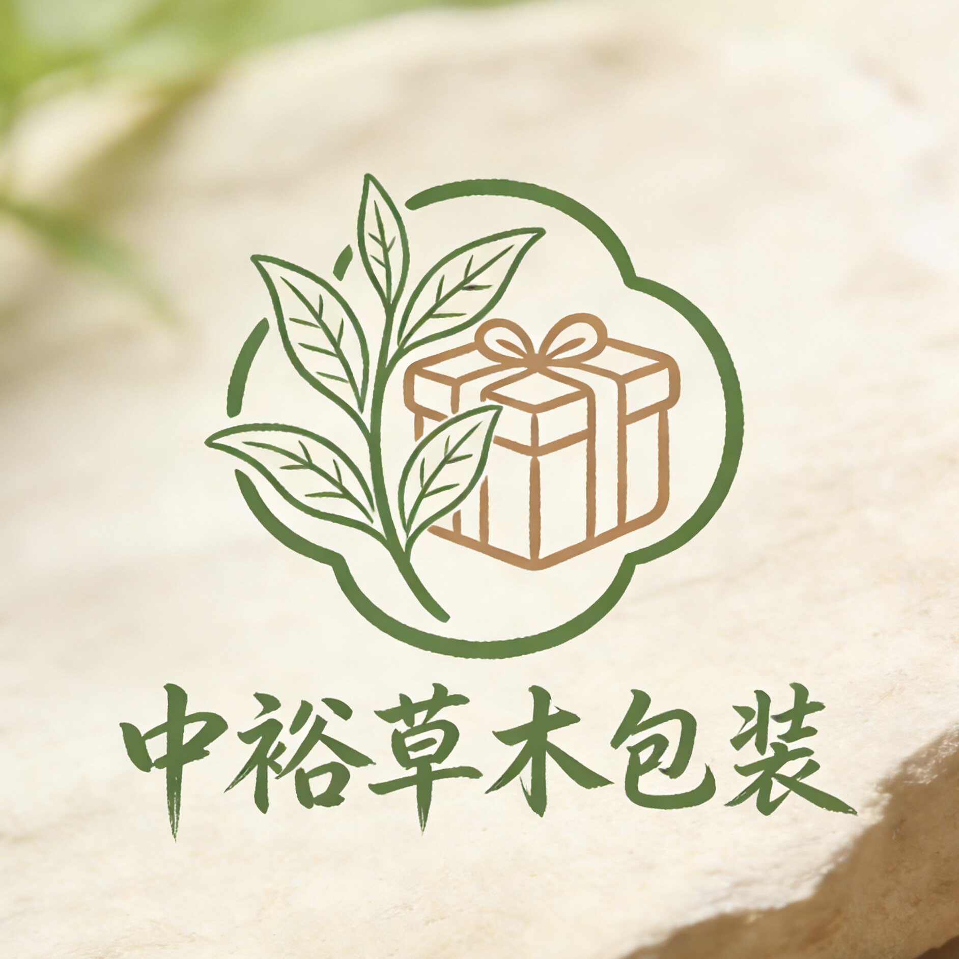 中裕草木包装的LOGO
