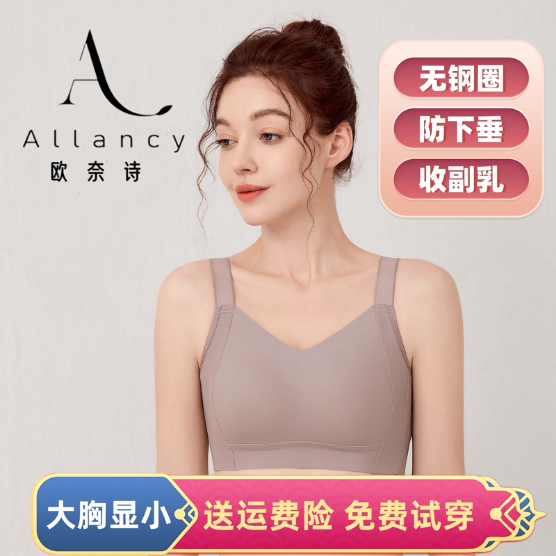Authentic Large Bust Minimizing Anti-Sagging Bra with Side Support, Full Cup, Ultra-Thin Adjustable Bra, Ounaisi Lingerie