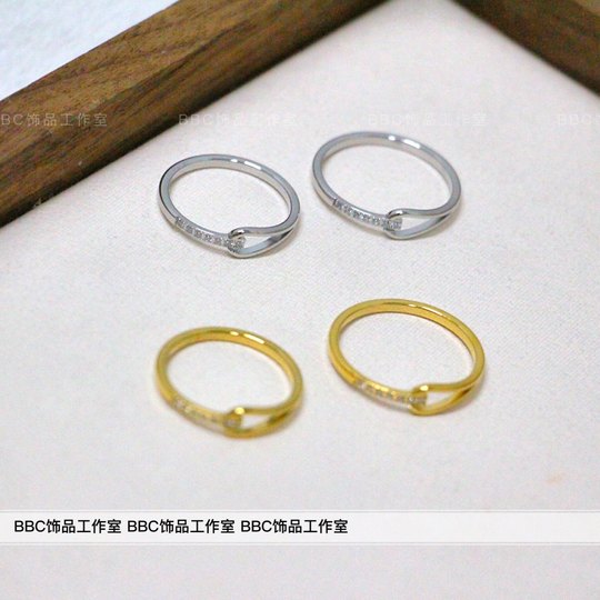 [Non-Fading] Personalized Ins-Style High-Appearance Titanium Steel Rupert's Tears Cross Zircon-Inlaid Ring