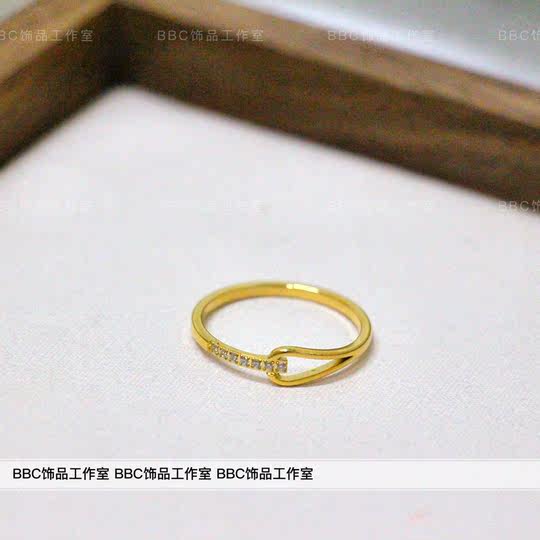 [Non-Fading] Personalized Ins-Style High-Appearance Titanium Steel Rupert's Tears Cross Zircon-Inlaid Ring