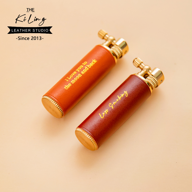 KiLying original small round pipe lighter girl's creative personality wave net red and good-looking cute lipstick lighter